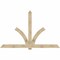 Ekena Millwork Redmond Rough Sawn Timber Gable Bracket, Douglas Fir, 108"W x 68"H x 4"D x 6"F, 15/12 Pitch GBW108X68X0406RED00RDF - alternate 1
